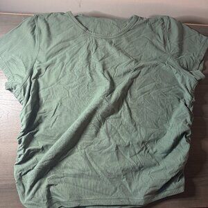 All It Takes Tee Ribbed Nulu Size 12 Grey Eucaluptus